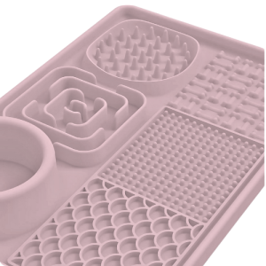 4-in-1 Multifunctional Dog Lick Mat - Reduce Boredom with Slow Feeder & Licking Zones 4-in-1 Multifunctional Dog Lick Mat - Reduce Boredom with Slow Feeder & Licking Zones