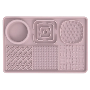 4-in-1 Multifunctional Dog Lick Mat - Reduce Boredom with Slow Feeder & Licking Zones